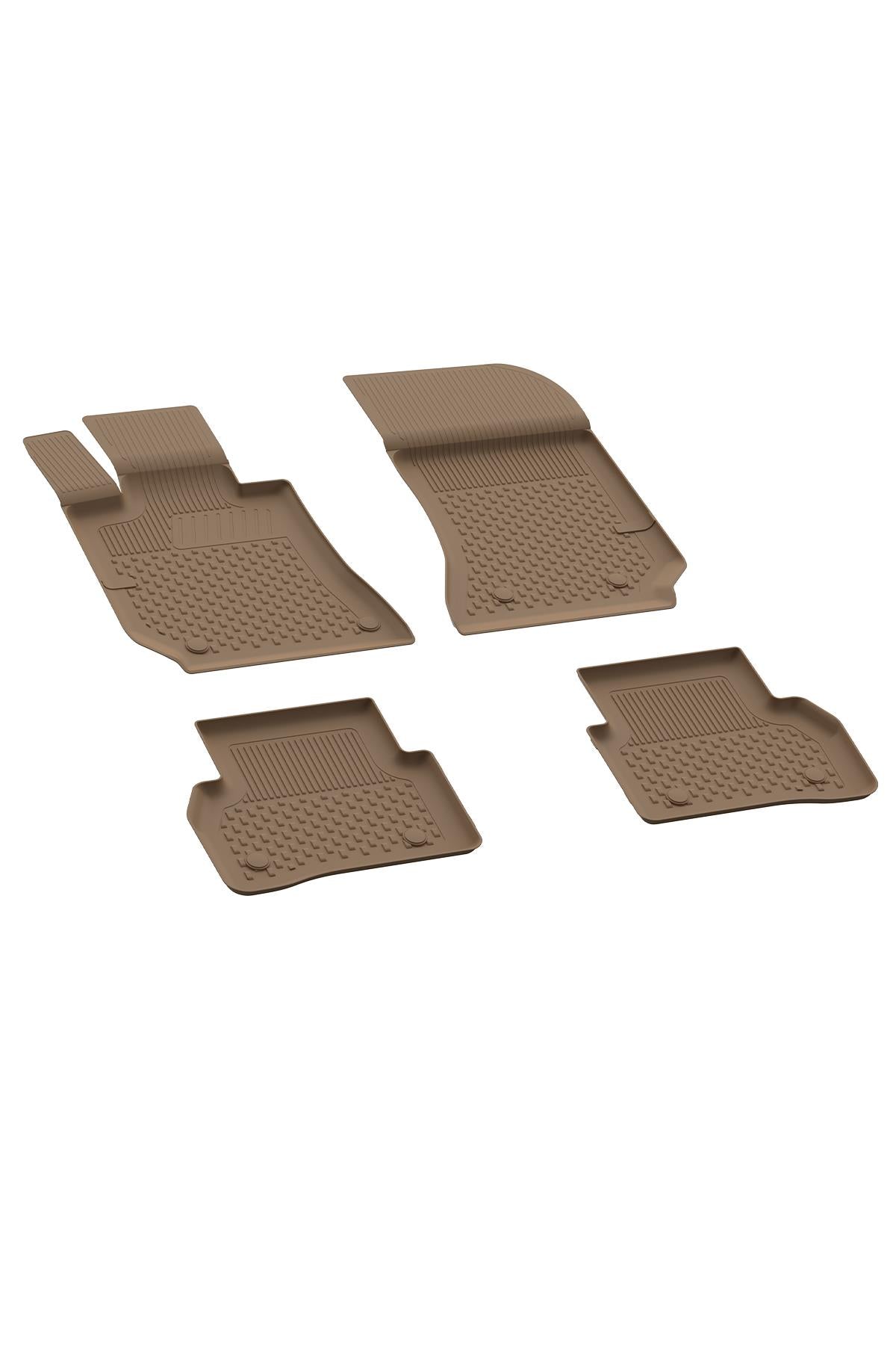 Sahler Mercedes CLS C218 2011-2018 Uyumlu 4.5D Havuzlu Bej Oto Paspas Takımı - KolayOto