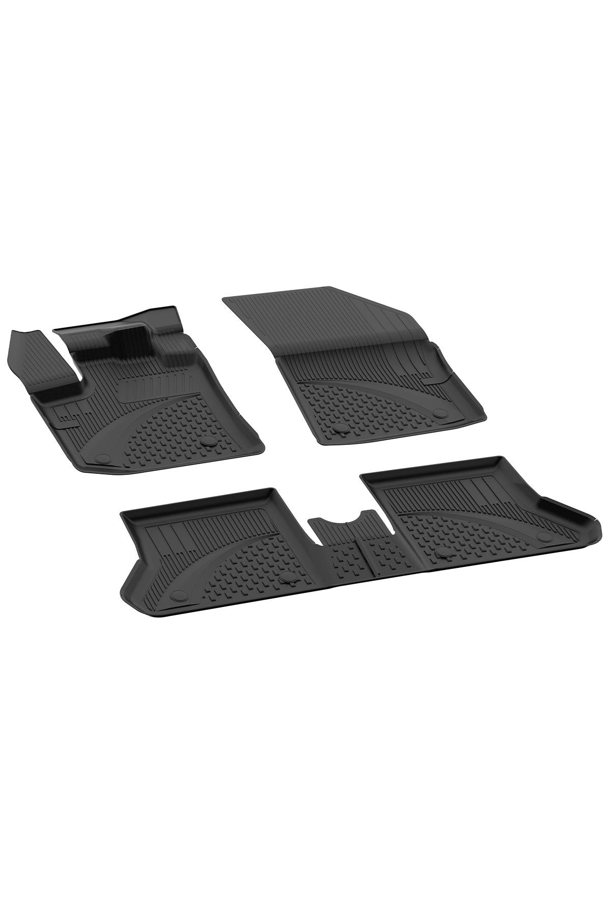 Sahler Dacia Dokker 2012+ Uyumlu 4.5D Havuzlu Siyah Oto Paspas Takımı - KolayOto