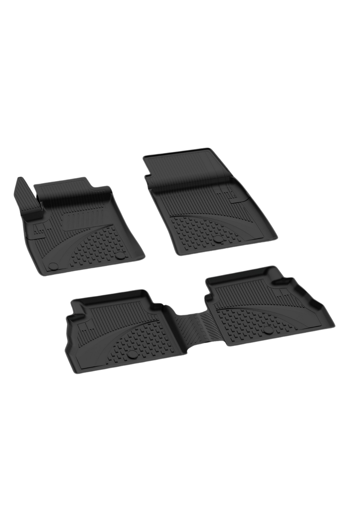 Sahler Ford Courier 2024+ Uyumlu 4.5D Havuzlu Siyah Oto Paspas Takımı - KolayOto