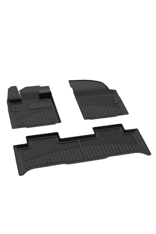 Sahler Togg T10X 2023+ Uyumlu 4.5D Pro Premium Havuzlu Siyah Oto Paspas Takımı