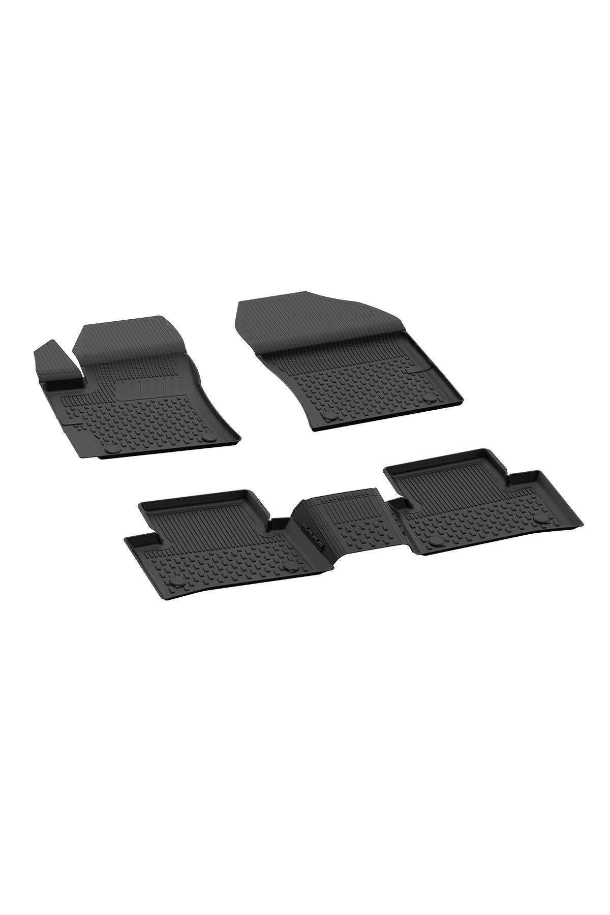 Sahler Toyota CH-R 1 (Makyajlı) 2023+ Uyumlu 4.5D Havuzlu Siyah Oto Paspas Takımı - KolayOto