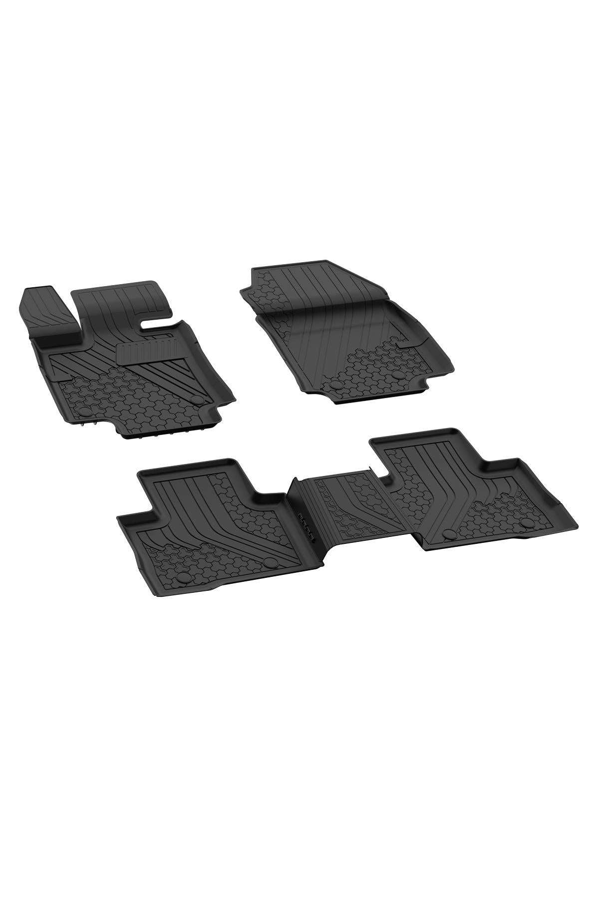 Sahler Toyota Rav4 2018+ Uyumlu 4.5D Havuzlu Siyah Oto Paspas Takımı - KolayOto