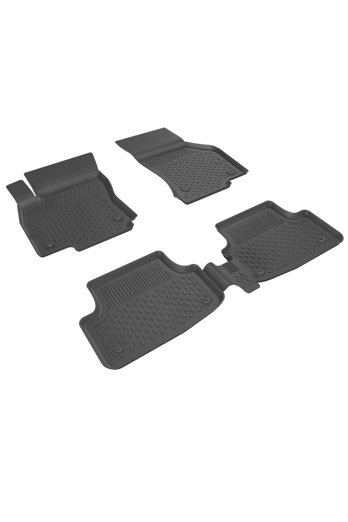 Sahler Volkswagen Golf 8 TSI (Manuel) 2021+ Uyumlu 4.5D Havuzlu Siyah Oto Paspas Takımı - KolayOto