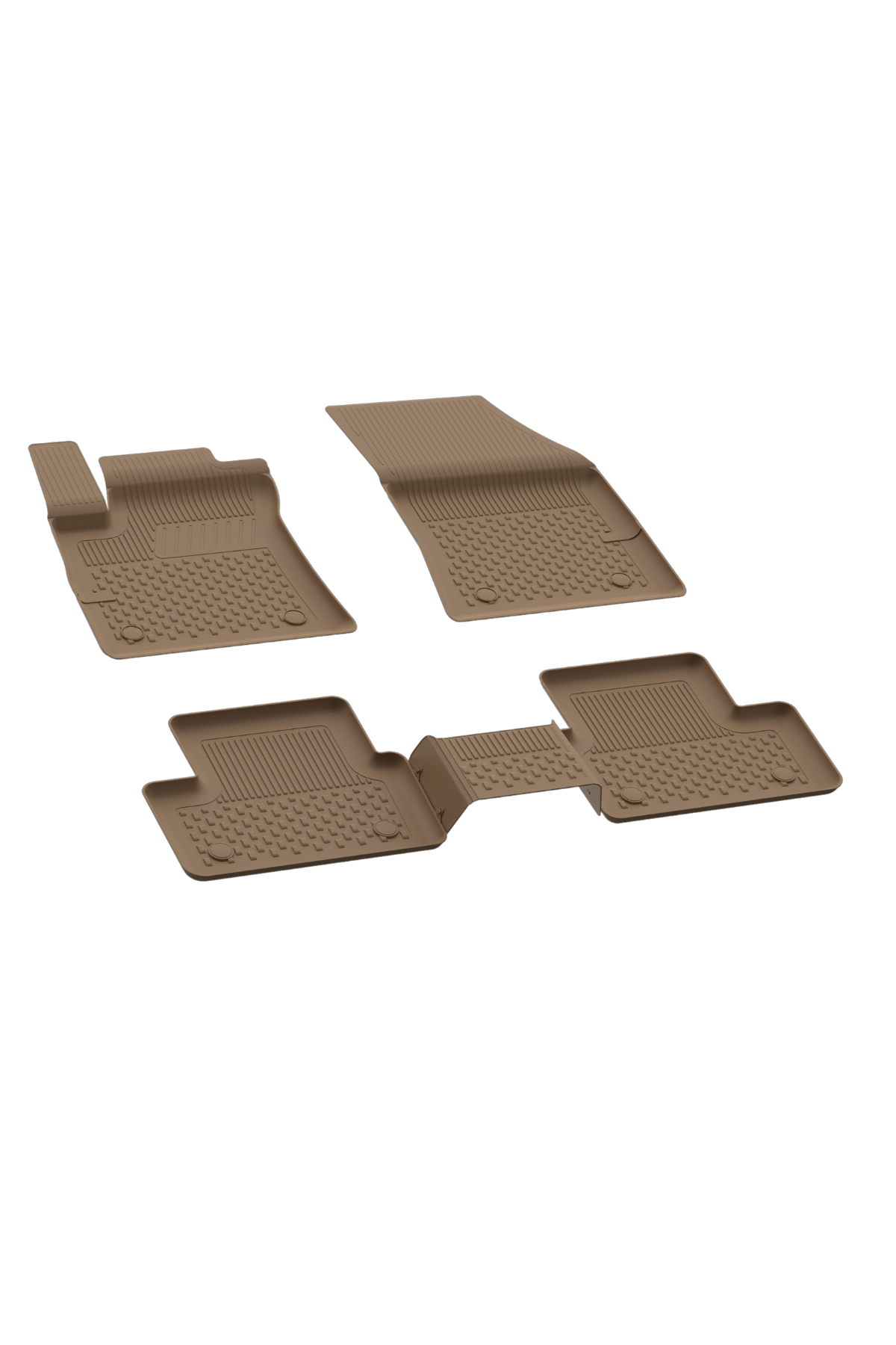 Sahler Seat Leon 2 2006-2012 Uyumlu 4.5D Havuzlu Bej Oto Paspas Takımı - KolayOto