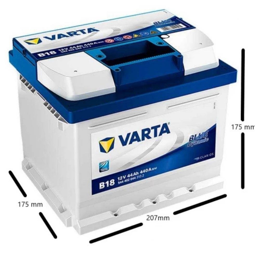 Varta Blue Dynamic B18 12V 44 Ah 440A (EN) Kare Tip Akü Modelleri