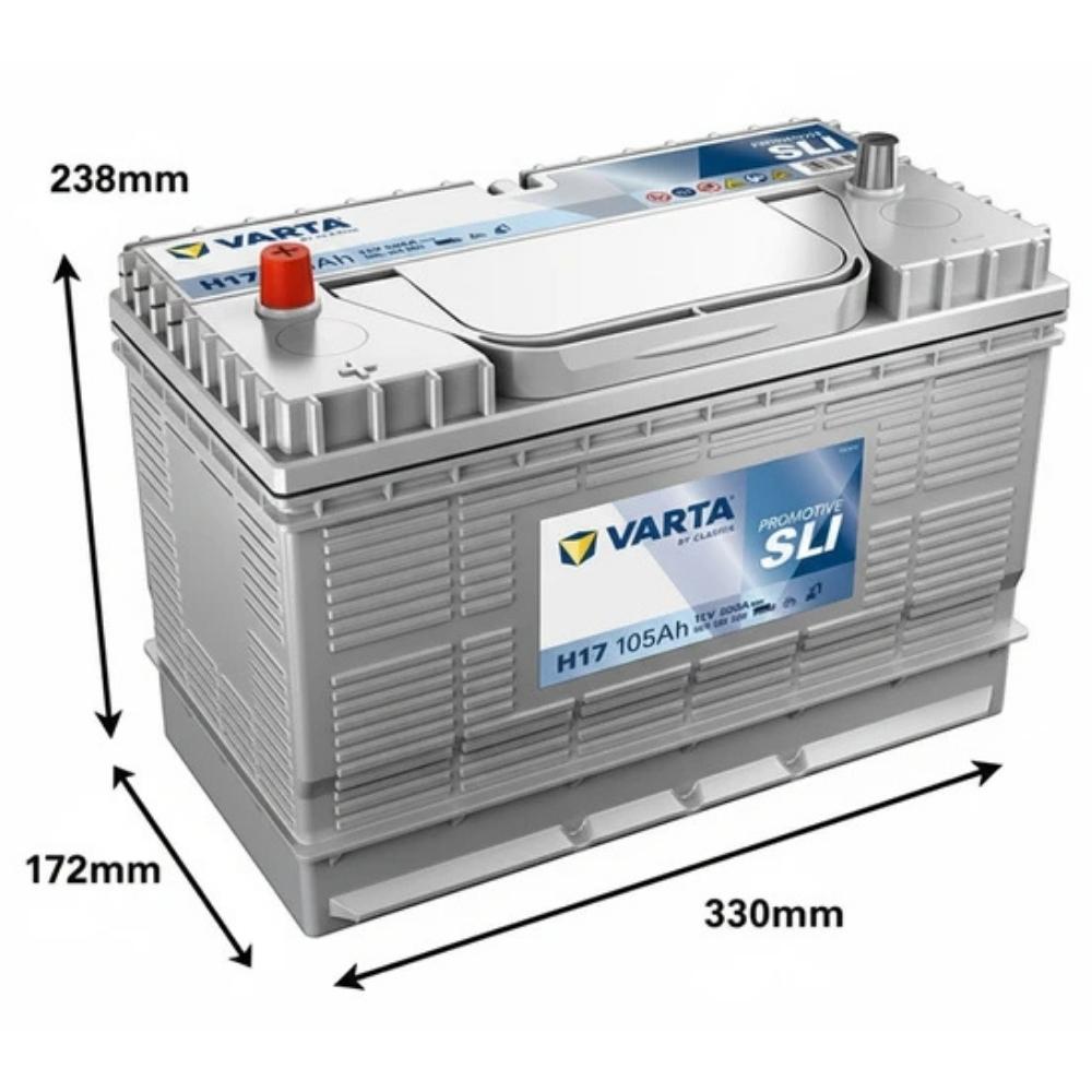 Varta Promotive Black H17 12V 105 Ah 800CCA Akü Modelleri
