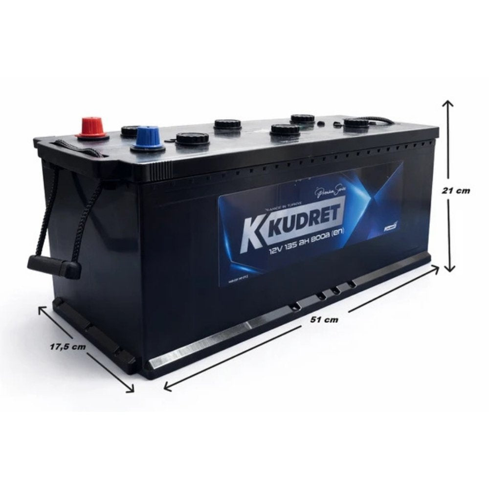 Yiğit Akü Kudret 12V 135 Ah 800A (EN) Akü Modelleri