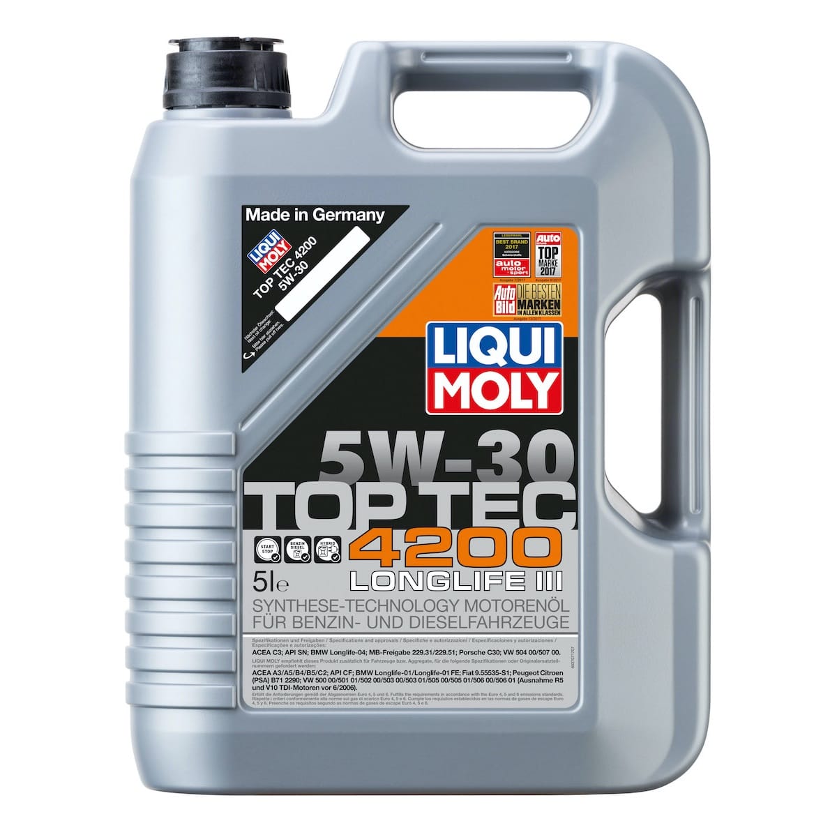 5 Liter Liqui Moly TOP TEC 4200 5W-30 Motoröl 5W30 – Levoil