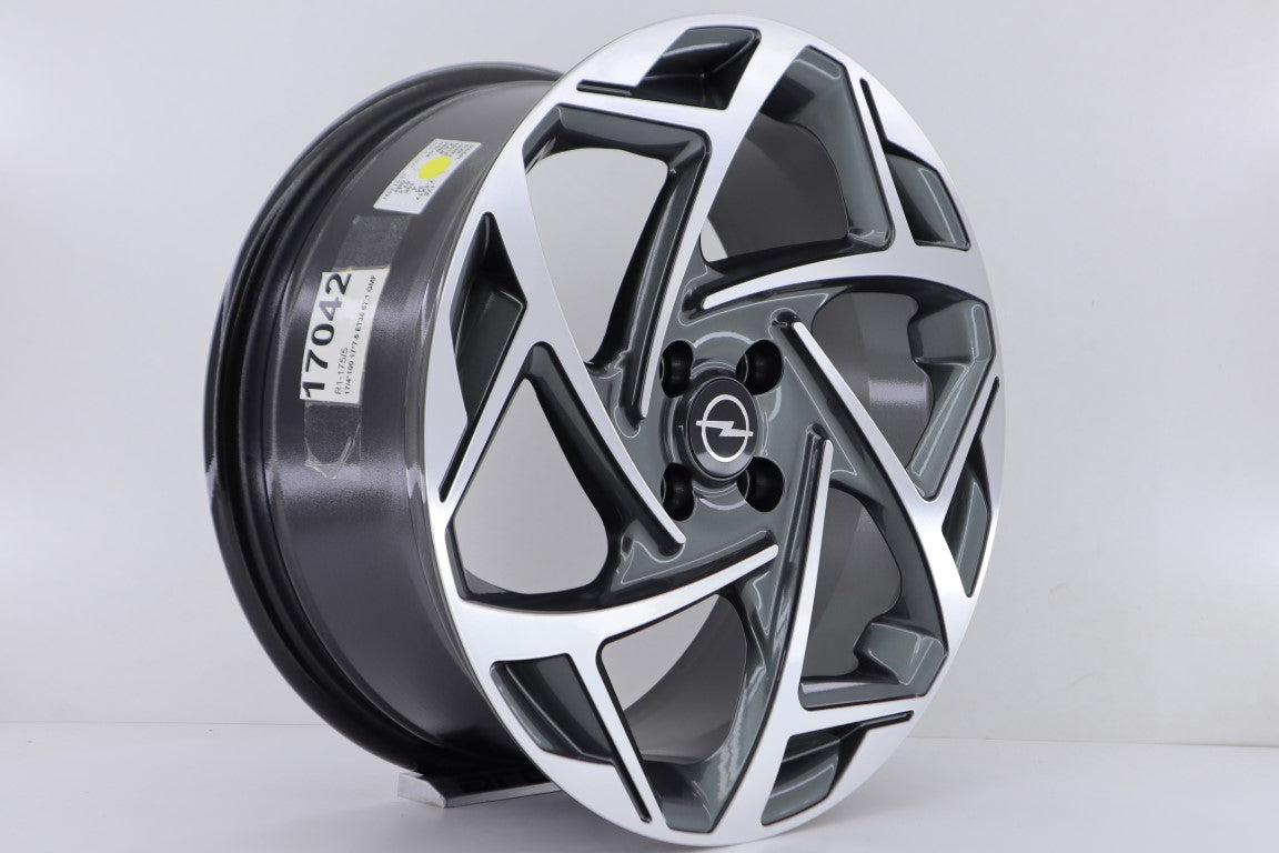 R1 Wheels 17 inç 5*108 ET35 Metalik Gri Jant Takımı (J-3636) - KolayOto