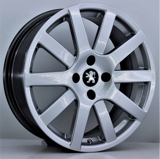 R1 Wheels 17 inç 4*108 ET20 Metalik Gri Jant Takımı (J-364) - KolayOto