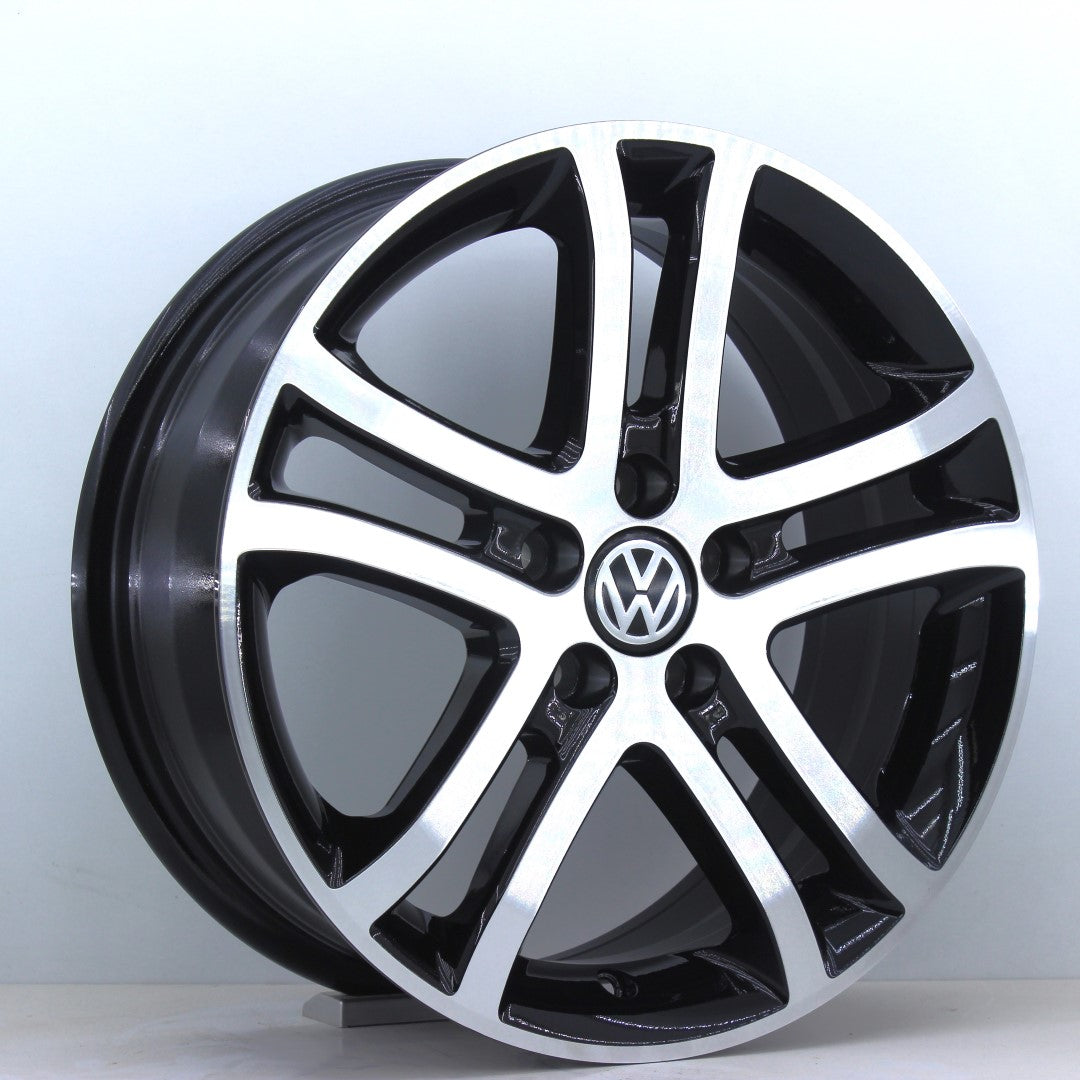 R1 Wheels 16 inç 5*100 ET35 Siyah Jant Takımı (J-2704) - KolayOto