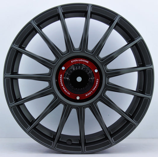 R1 Wheels 17 inç 4*108 ET35 Mat Füme Jant Takımı (J-1160) - KolayOto