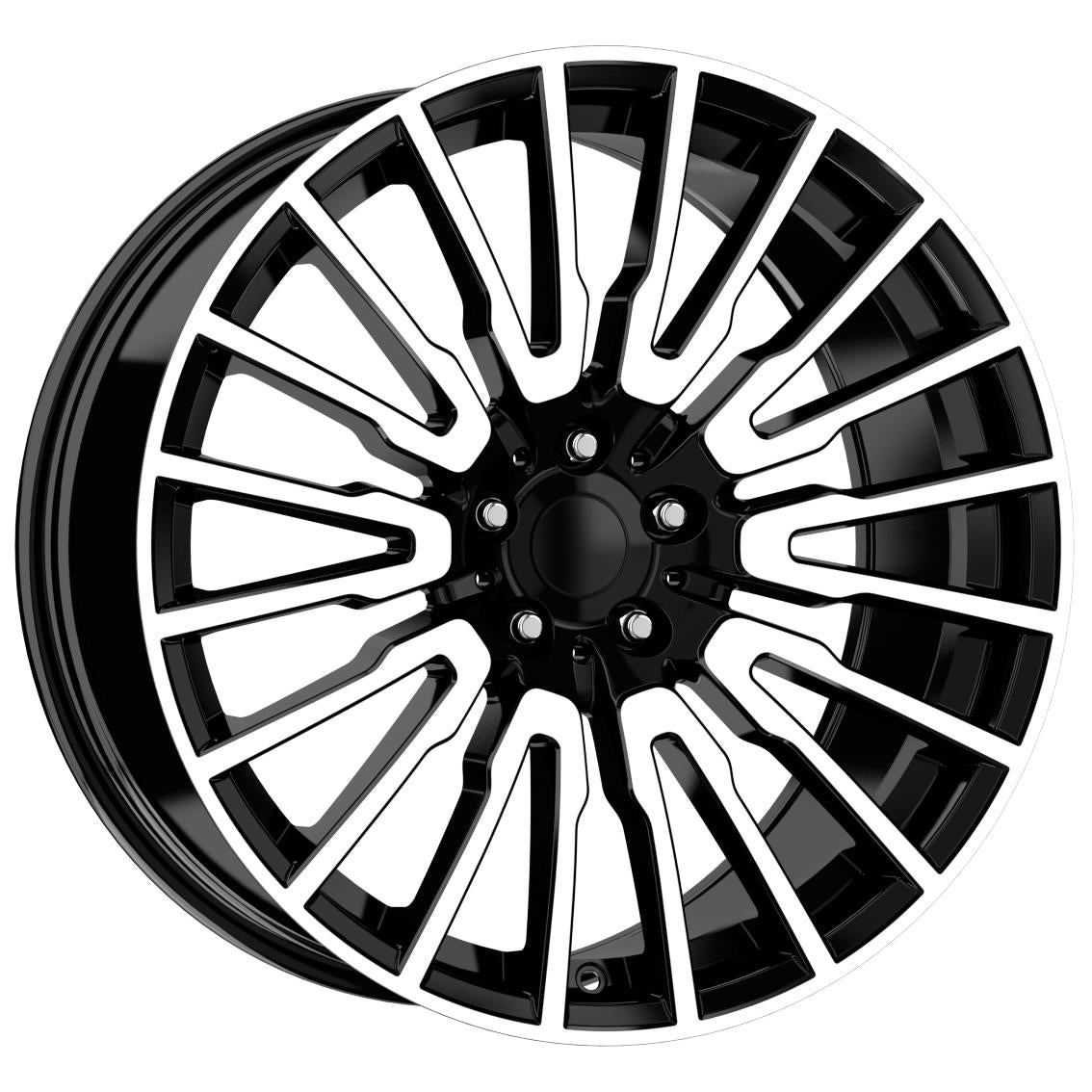 R1 Wheels 20 inç 5*112 ET38 Parlak Siyah Jant Takımı (2297) - KolayOto