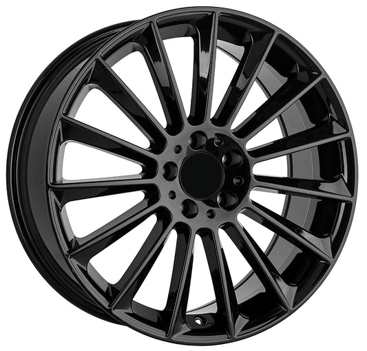 R1 Wheels 19 inç 5*112 ET38 Siyah Jant Takımı (J-1178) - KolayOto