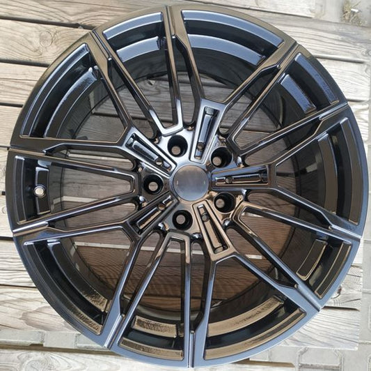 R1 Wheels 19 inç 5*112 ET37 Parlak Siyah Jant Takımı (J-930) - KolayOto