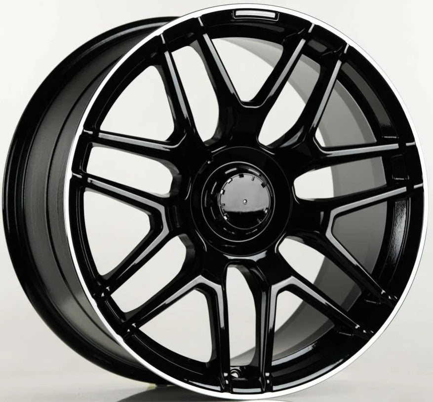 R1 Wheels 18 inç 5*112 ET48 Siyah Jant Takımı (J-3689) - KolayOto