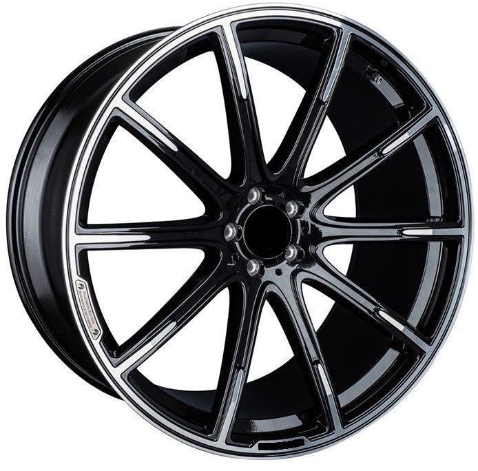 R1 Wheels 19 inç 5*114.3 ET38 Siyah Jant Takımı (J-1103) - KolayOto