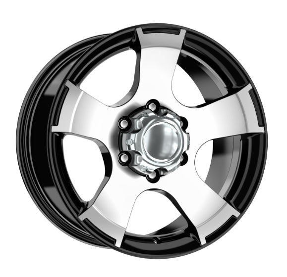 R1 Wheels 16 inç 5*130 ET35 Parlak Siyah Jant Takımı (J-541) - KolayOto