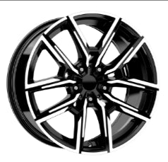 R1 Wheels 19 inç 5*120 ET33 Parlak Siyah Jant Takımı (J-865) - KolayOto