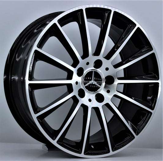 R1 Wheels 16 inç 5*112 ET35 Siyah Jant Takımı (J-453) - KolayOto