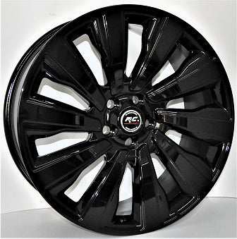 R1 Wheels 22 inç 5*108 ET45 Siyah Jant Takımı (J-670) - KolayOto