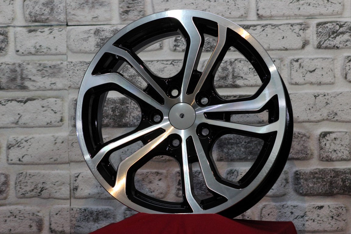 R1 Wheels 16 inç 5*112 ET35 Siyah Jant Takımı (J-1283) - KolayOto