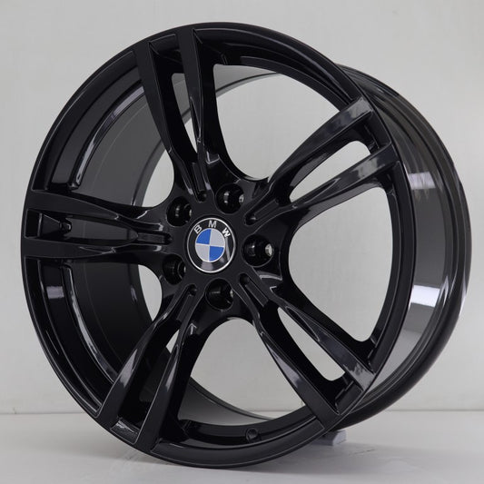 R1 Wheels 18 inç 5*120 ET38 Siyah Jant Takımı (J-1124) - KolayOto