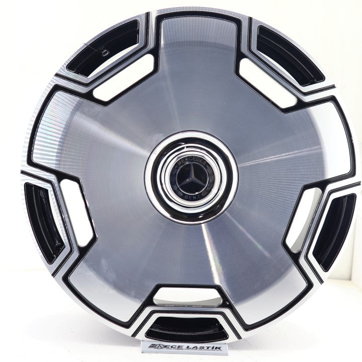 R1 Wheels 24 inç 5*130 ET25 Parlak Siyah Jant Takımı (J-724) - KolayOto