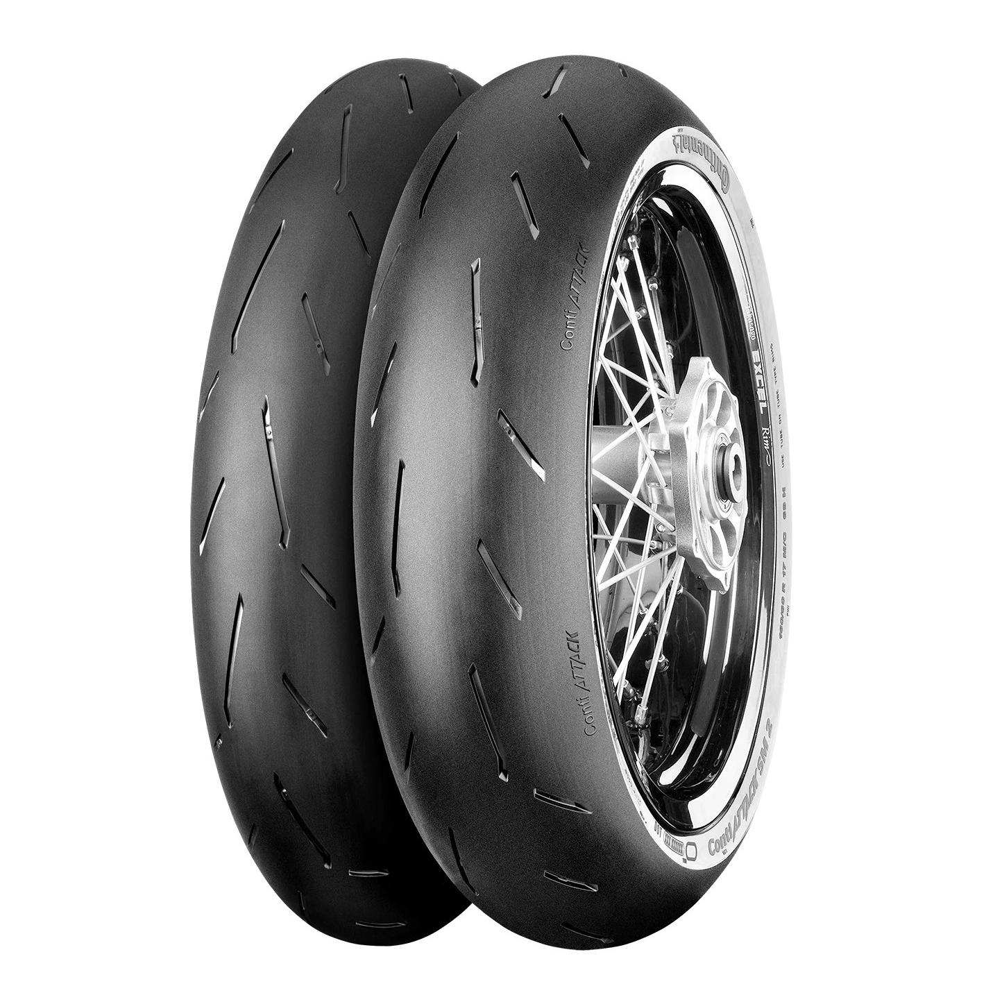Continental ContiAttack SM 2 120/70ZR17 ve 150/60ZR17 Motosiklet Ön-Arka Takım Lastiği - KolayOto