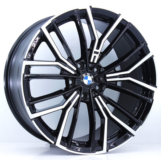 R1 Wheels 20 inç 5*120 ET30 Siyah Jant Takımı (J-555) - KolayOto