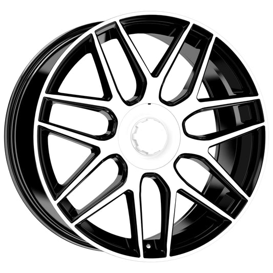 R1 Wheels 22 inç 5*130 ET40 Parlak Siyah Jant Takımı (J-3294) - KolayOto