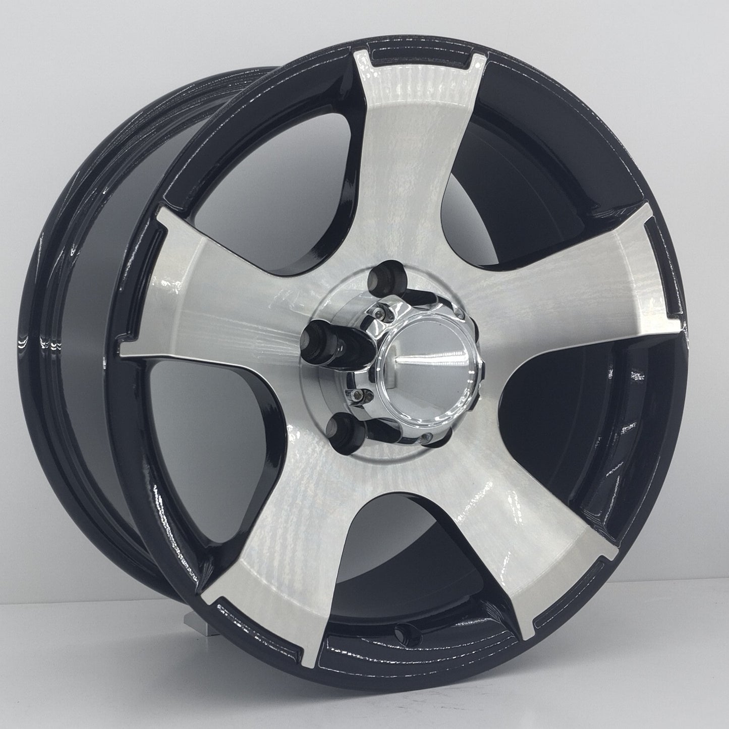 R1 Wheels 16 inç 6*130 ET30 Parlak Siyah Jant Takımı (J-539) - KolayOto