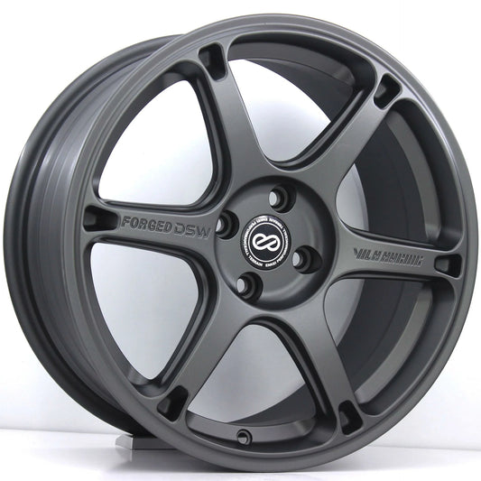 R1 Wheels 17 inç 4*100 ET35 Mat Füme Jant Takımı (J-684) - KolayOto