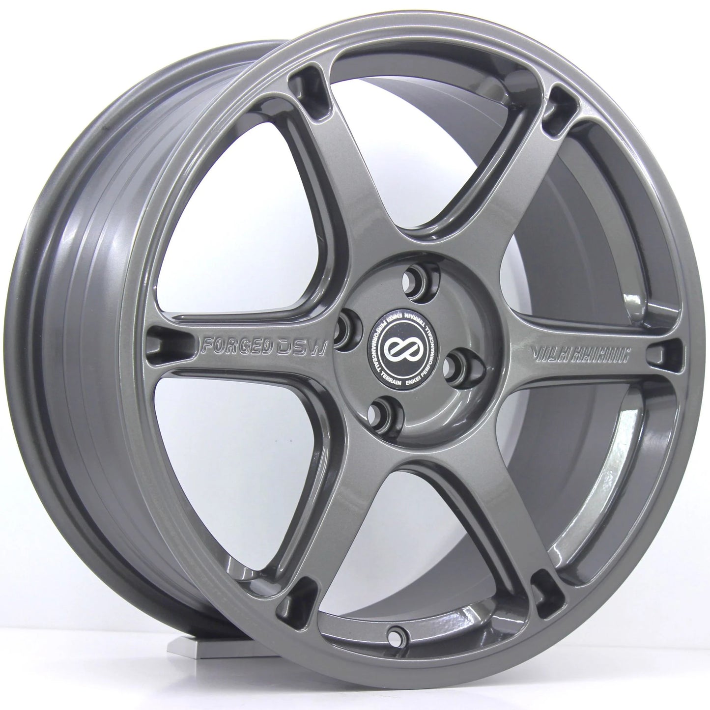 R1 Wheels 17 inç 5*100 ET35 Füme Jant Takımı (J-687) - KolayOto