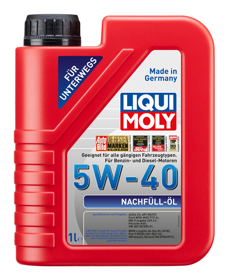 Liqui Moly Top-Up Oil 5W-40 Motor Yağı (1 Litre) - 1305 - KolayOto