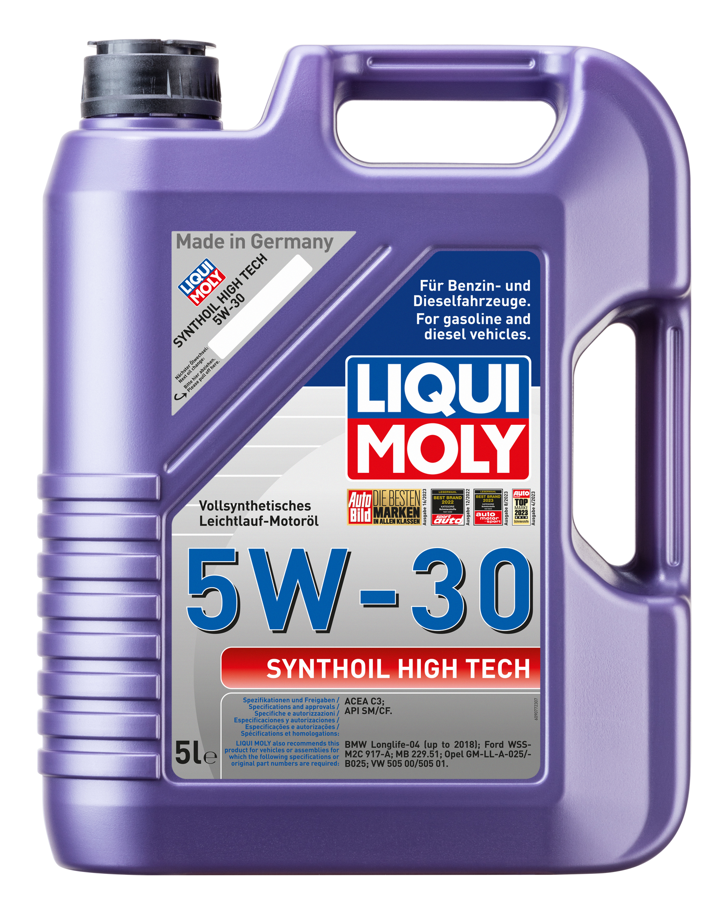 Liqui Moly Synthoil High Tech 5W-30 Motor Yağı (5 Litre) - 20959 - KolayOto
