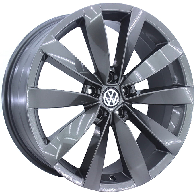 R1 Wheels 17 inç 5*100 ET41 Füme Jant Takımı (J-3109) - KolayOto