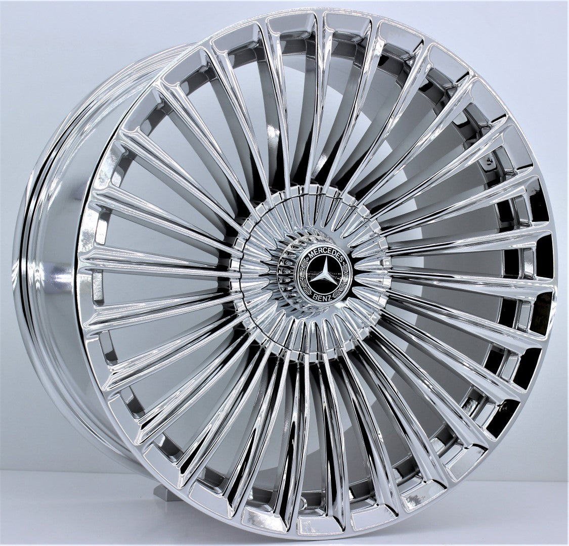 R1 Wheels 20 inç 5*112 ET38 Krom Jant Takımı (J-2664) - KolayOto