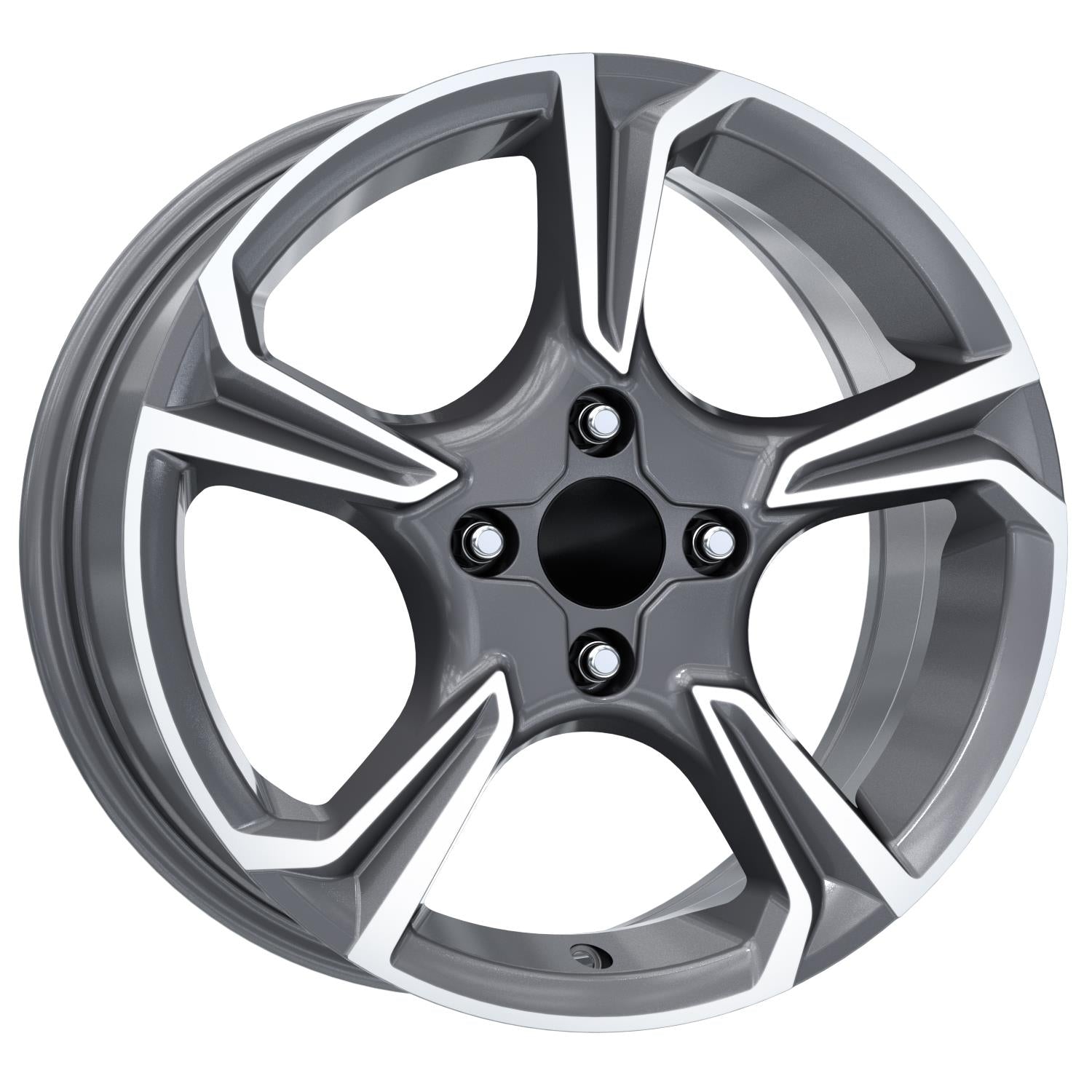 R1 Wheels 16 inç 4*100 ET38 Füme Jant Takımı (J-1218) - KolayOto