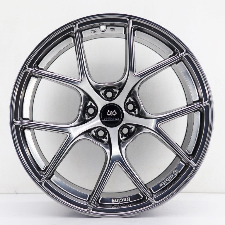 R1 Wheels 19 inç 5*108 ET38 Füme Jant Takımı (J-1446) - KolayOto