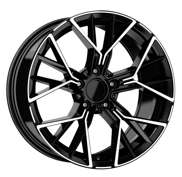 R1 Wheels 18 inç 5*112 ET30 Parlak Siyah Jant Takımı (J-3176) - KolayOto