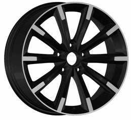 R1 Wheels 17 inç 5*100 ET35 Parlak Siyah Jant Takımı (J-3234) - KolayOto