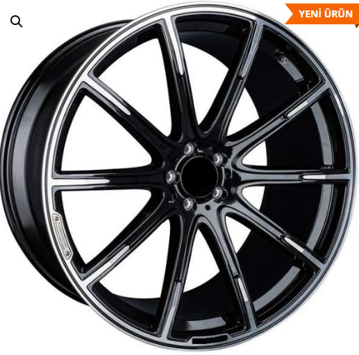 R1 Wheels 19 inç 5*114.3 ET48 Siyah Jant Takımı (J-1105) - KolayOto