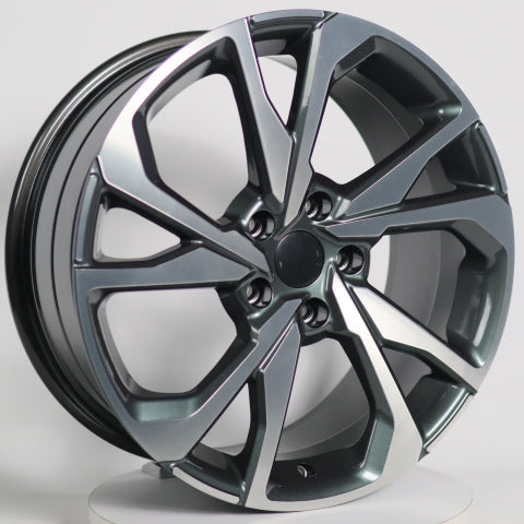 R1 Wheels 18 inç 5*114.3 ET45 Füme Jant Takımı (J-2778) - KolayOto