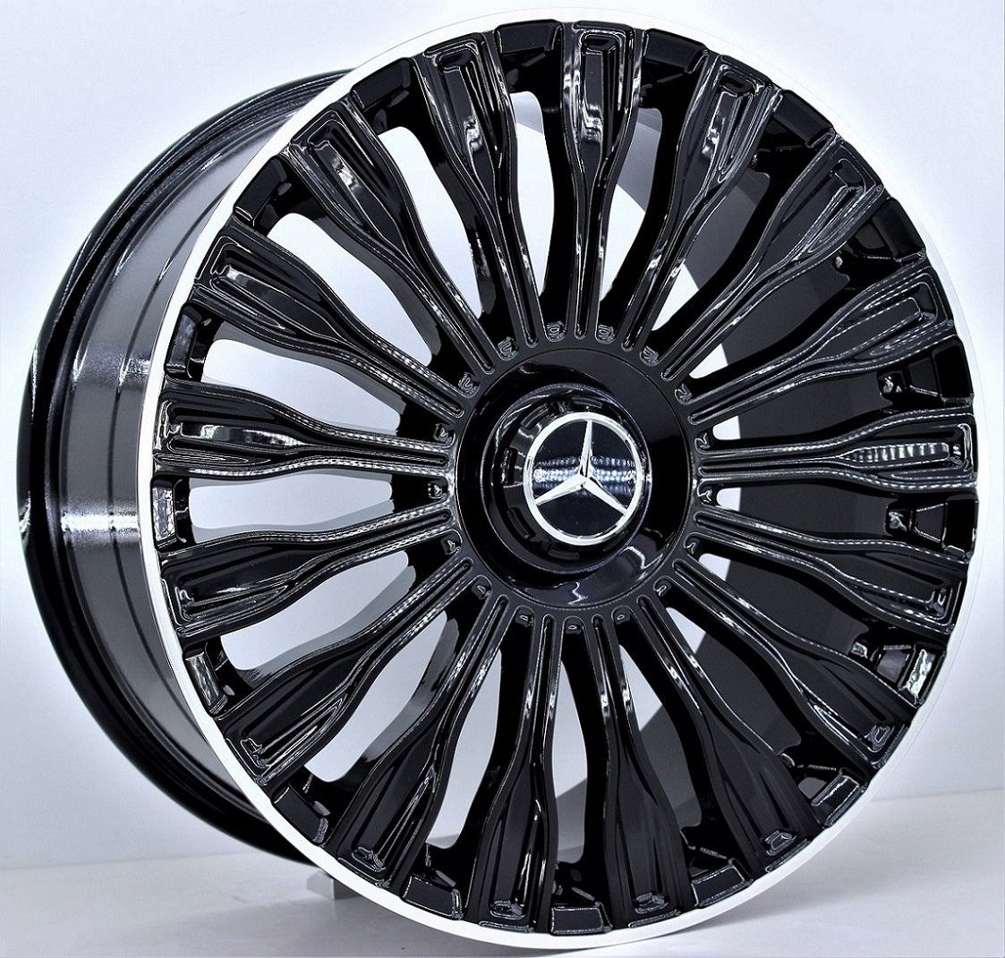 R1 Wheels 18 inç 5*112 ET49 Siyah Jant Takımı (J-822) - KolayOto