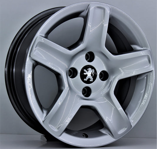 R1 Wheels 16 inç 4*108 ET17 Metalik Gri Jant Takımı (J-838) - KolayOto