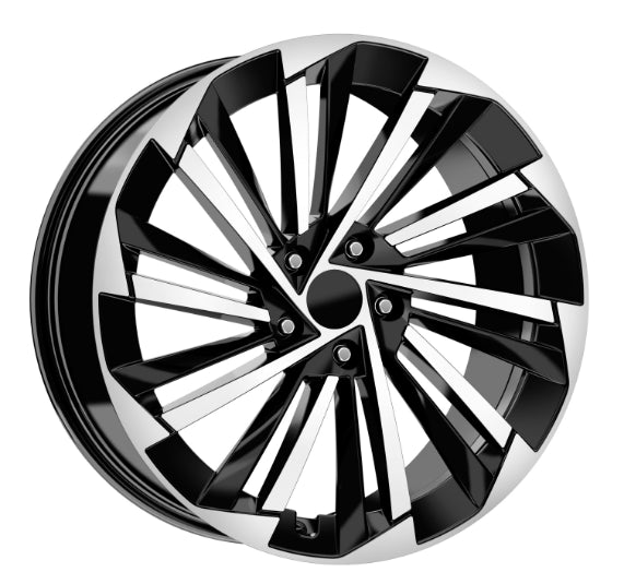 R1 Wheels 19 inç 5*112 ET40 Parlak Siyah Jant Takımı (J-3153) - KolayOto