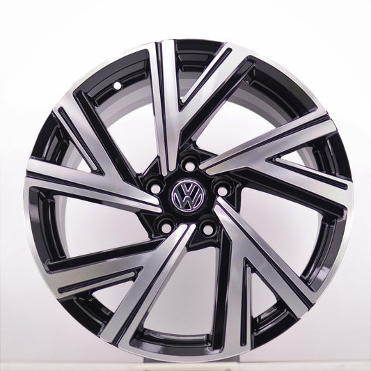 R1 Wheels 18 inç 5*112 ET40 Siyah Jant Takımı (J-813) - KolayOto