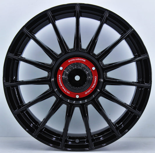 R1 Wheels 17 inç 4*108 ET35 Siyah Jant Takımı (J-1162)