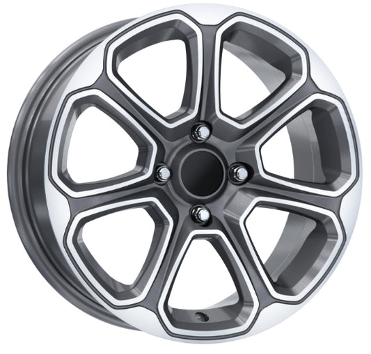 R1 Wheels 17 inç 4*108 ET25 Füme Jant Takımı (J-3236) - KolayOto